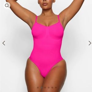 Skims Shapewear in Flamingo W/ Snaps